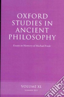 Oxford Studies in Ancient Philosophy libro in lingua di James Allen