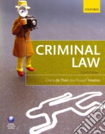Criminal Law libro in lingua di Claire de Than