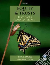 Equity & Trusts: Text, Cases, and Materials libro in lingua di Edward Burn