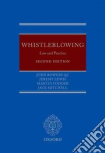 Whistleblowing libro in lingua di John Bowers