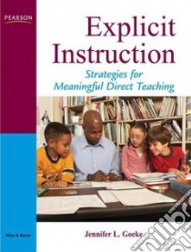 Explicit Instruction libro in lingua di Goeke Jennifer L.