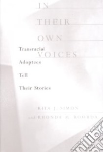 In Their Own Voices libro in lingua di Simon Rita James, Roorda Rhonda M.