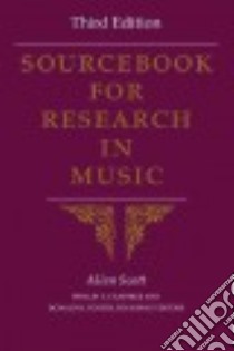 Sourcebook for Research in Music libro in lingua di Scott Allen, Crabtree Phillip D. (EDT), Foster Donald H. (EDT)