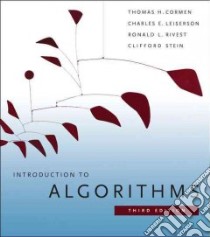Introduction to Algorithms libro in lingua di Cormen Thomas H., Leiserson Charles E., Rivest Ronald L., Stein Clifford