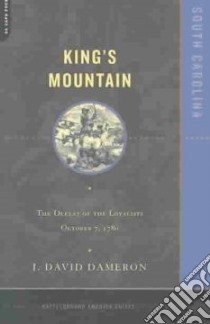 King's Mountain libro in lingua di Dameron J. David
