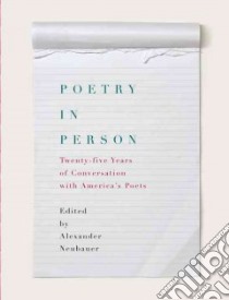 Poetry in Person libro in lingua di Neubauer Alexander (EDT)