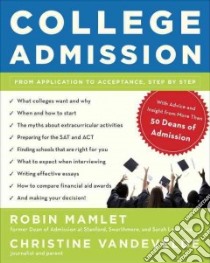 College Admission libro in lingua di Mamlet Robin, Vandevelde Christine