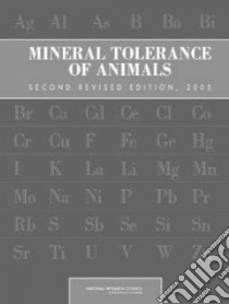 Mineral Tolerance of Animals libro in lingua di National Research Council (U. S.)