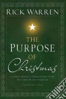 The Purpose of Christmas Dvd Study Guide libro in lingua di Warren Rick