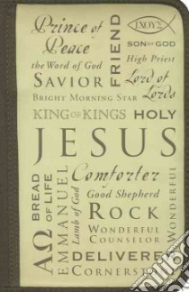 Inspiration Names of Jesus Large Book & Bible Cover libro in lingua di Zondervan Publishing House (COR)