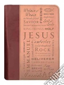Duo-Tone Names of Jesus Extra Large Bible Cover libro in lingua di Not Available (NA)