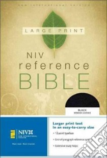 Niv Large Print Reference Bible libro in lingua di Not Available (NA)