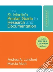 The St. Martin's Pocket Guide to Research and Documentation With 2009 MLA Update libro in lingua di Lunsford Andrea A., Muth Marcia