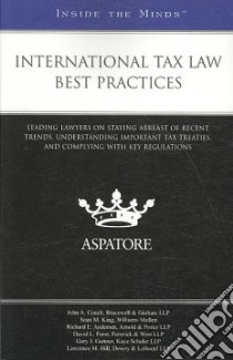 International Tax Law Best Practices libro in lingua di Aspatore Books (COR)