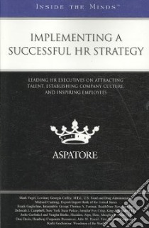 Implementing a Successful HR Strategy libro in lingua di Aspatore Books (COR)