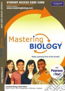 Campbell Biology: Masteringbiology Pass Code libro in lingua di Reece Jane B., Urry Lisa A., Cain Michael L., Wasserman Steven A.