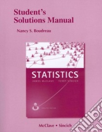 Statistics libro in lingua di McClave James T., Sincich Terry, Boudreau Nancy S.