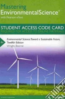 Environmental Science libro in lingua di Wright, Boorse