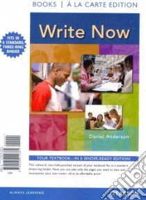 Write Now libro in lingua di Anderson Daniel