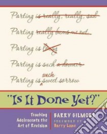 Is It Done Yet? libro in lingua di Gilmore Barry, Lane Barry (FRW)