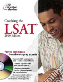 Cracking the LSAT, 2010 libro in lingua di Robinson Adam, Blemel Kevin, Myers Mindy Eve (CON), Spruill Bob (CON), Brody Andrew (CON)