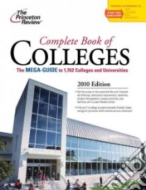 Complete Book of Colleges 2010 libro in lingua di Princeton Review (COR)