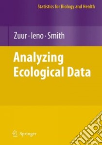 Analysing Ecological Data libro in lingua di Zuur Alain F., Ieno Elena N., Smith Graham M.