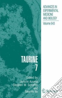 Taurine 7 libro in lingua di Azuma Junichi (EDT), Schaffer Stephen W. (EDT), Ito Takashi (EDT)
