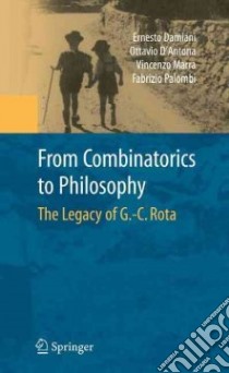 From Combinatorics to Philosophy libro in lingua di Damiani Ernesto (EDT), D'antona Ottavio (EDT), Marra Vincenzo (EDT), Palombi Fabrizio (EDT)