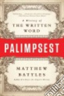 Palimpsest libro in lingua di Battles Matthew