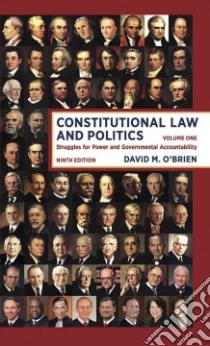 Constitutional Law and Politics libro in lingua di O'Brien David M.