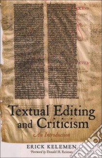 Textual Editing and Criticism libro in lingua di Kelemen Erick