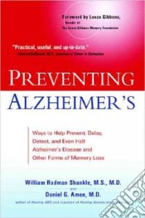 Preventing Alzheimer's libro in lingua di Shankle William Rodman, Amen Daniel G.