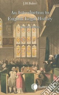 An Introduction to Legal History libro in lingua di Baker John Hamilton