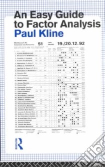 An Easy Guide to Factor Analysis libro in lingua di Kline Paul