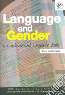 Language and Gender libro in lingua di Jane  Sunderland