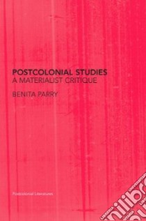 Postcolonial Studies libro in lingua di Parry Benita