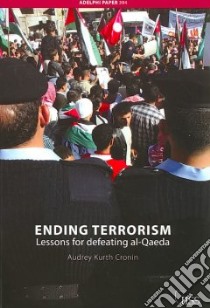 Ending Terrorism libro in lingua di Cronin Audrey Kurth