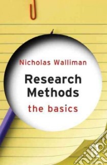 Research Methods libro in lingua di Walliman Nicholas