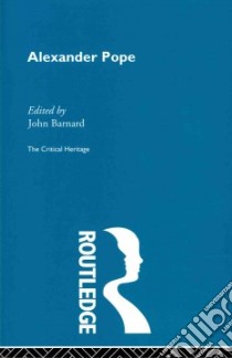 Alexander Pope libro in lingua di Barnard John (EDT)