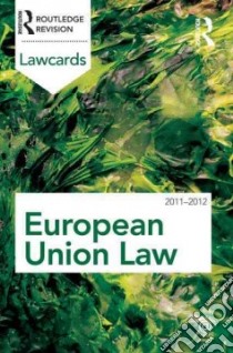 European Union Lawcards libro in lingua