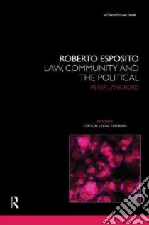 Roberto Esposito libro in lingua di Langford Peter