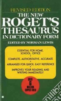 The New Roget's Thesaurus libro in lingua di Lewis Norman (EDT)