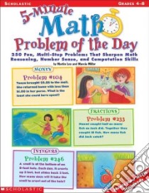 5-Minute Math Problem of the Day libro in lingua di Lee Martin, Miller Marcia