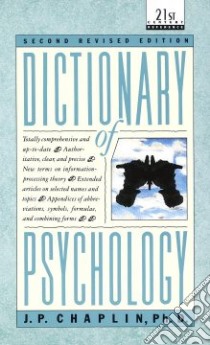 Dictionary of Psychology libro in lingua di Chaplin J. P.