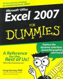 Microsoft Office Excel 2007 for Dummies libro in lingua di Harvey Greg