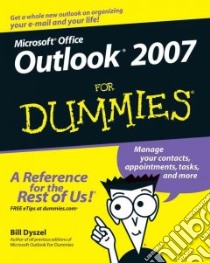 Outlook 2007 for Dummies libro in lingua di Dyszel Bill