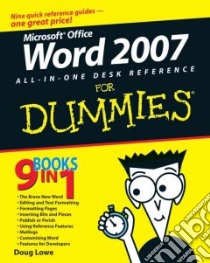Word 2007 All-in-one Desk Reference for Dummies libro in lingua di Lowe Doug