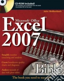 Excel 2007 Bible libro in lingua di Walkenbach John