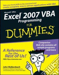 Excel 2007 VBA Programming for Dummies libro in lingua di Walkenbach John